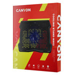 Chladiaca podložka Canyon NS-02, chladiaci podstavec s ventilátorom pre notebook 10´´ - 15.6", LED podsvietenie, čierny