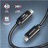 AXAGON BUCM4X-CM10AB NewGEN+ kábel USB-C <-> USB-C, 1m, USB4 Gen 3×2, PD 240W 5A, 8K HD, ALU, opletenie, čierny