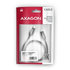 AXAGON BUCM2-CM10AB, CHARGE kábel USB-C <-> USB-C, 1m, Hi-Speed USB, PD 240W 5A, ALU, oplet, čierny