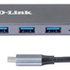 D-Link DUB-2334 USB-C Hub with Gigabit Ethernet and 3x USB3.0
