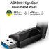 TP-Link Archer T3U Plus AC1300 USB 3.0 Wifi Adapter, High Gain Antenna