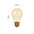 EMOS LED žiarovka Vintage A60 / E27 / 4,3 W (35 W) / 400 lm / teplá biela