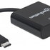 Prevodník MANHATTAN z USB 3.1 na HDMI (Type-C samec na HDMI samica, čierna) PC / Apple MacBook