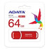A-DATA ADATA Flash Disk 64GB UV150, USB 3.1 disk Dash Drive (R:90/W:20 MB/s) červený