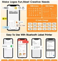 Štítkovač Niimbot Tiskárna štítků D110 Smart, bílá + role štítků
