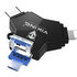 USB Flash disk Viking 3.0 4v1 s konektorom Lightning/Micro USB/USB/USB-C, 32 GB, čierna