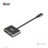 CLUB 3D Club3D hub MST (Multi Stream Transport) USB3.2 Gen2 Type-C (DP Alt-Mode) na DisplayPort + HDMI 4K60Hz (M/F)