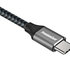 PREMIUMCORD Kábel USB-C M/M, 100W 20V/5A 480Mbps bavlnené opletenie, 1m