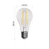 EMOS LED žiarovka Filament A60 / E27 / 7,8W (75W) / 1060 lm / neutrálna biela