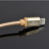 GEMBIRD CABLEXPERT USB 2.0 Nabíjací a synchronizačný kábel Lightning (IP5 a vyšší), opletený, 1,8 m, zlatý, blister