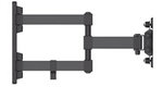 MANHATTAN Držiak LCD / TV na stenu, kĺbový, 13" až 27", 20 kg