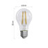 EMOS LED žárovka A60/E27/3,8W/60W/806lm/teplá bílá
