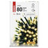 EMOS LED vianočná reťaz, 8 m, vonkajšia aj vnútorná, teplá biela, časovač