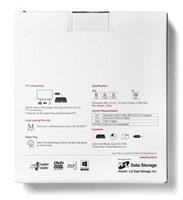 HITACHI LG - externá mechanika DVD-W/CD-RW/DVD±R/±RW/RAM GP57EW40, Slim, biela, krabica+SW