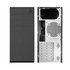 CHIEFTEC Elox Series HC-10B, Miditower, USB 3.0, čierna s predným panelom s dizajnom kefy na vlasy, bez zdroja
