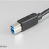 AKASA USB kábel, samec A na samec B USB 3.0, 150 cm, čierna