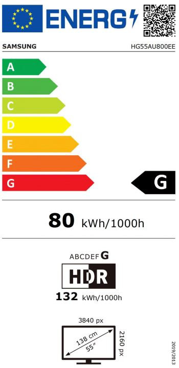 TV 55" LED- Samsung 55AU8000 H