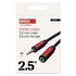 EMOS JACK kábel 3,5mm stereo, vidlica - 3,5mm zásuvka 2,5m