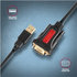 AXAGON ADS-1PSN, USB-A 2.0 - sériový RS-232 DB9-M Prolific adaptér / kabel 1.5m