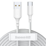 Baseus Wisdom USB-A/C kábel 1,5m 5A 2ks