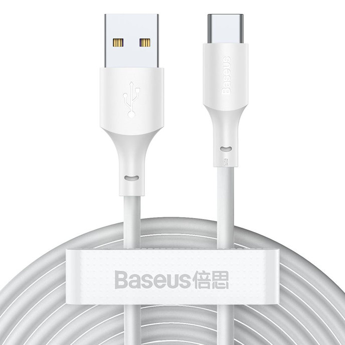 Baseus Wisdom USB-A/C kábel 1,5m 5A 2ks