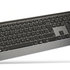 Súprava klávesnice a myši RAPOO 9500M Multi-mode Wireless Ultra-slim Desktop Combo Set (klávesnica. - šedá/metalická, m