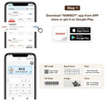 Štítkovač Niimbot Tiskárna štítků D110 Smart, bílá + role štítků