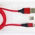 PREMIUMCORD Magnetický nabíjací a dátový kábel micro USB a USB-C 1 m, červený
