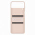 Samsung Flipový kožený kryt Z Flip4 Peach