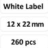 Niimbot štítky RP 12x22mm 260ks White pro D11 a D110
