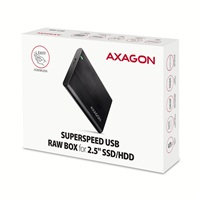AXAGON EE25-A6M, USB 3.2 Gen 1 - SATA 6G 2.5" kovový box RAW, bez skrutiek