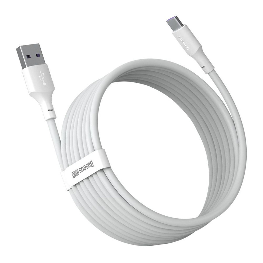 Baseus Wisdom USB-A/C kábel 1,5m 5A 2ks