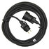 EMOS Vonkajší predlžovací kábel 25 m / 1 zásuvka / čierny / guma / 230 V / 1,5 mm2