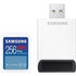 Samsung/SDXC/256GB/USB 3.0/USB-A/Class 10/+ Adaptér/Modrá