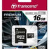 Karta TRANSCEND MicroSDHC 16GB Premium, Class 10 UHS-I 300x + adaptér