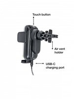 VERBATIM Držák do Auta Bezdrátová rychlonabíječka Pro Qi 15W FWC-03