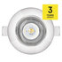 EMOS LED bodové svietidlo SIMMI strieborné, kruh 5W neutr. b.