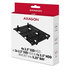 AXAGON RHD-435, kovový rám pre 4x 2.5" alebo 2x 2.5" HDD/SSD a 1x 3.5" HDD na 5.25" pozícia