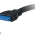 AKASA rozbočovací kábel USB 3.0. interný USB 3.0 na 2x USB 3.0 Držiak typu A na PCI, 40 cm