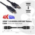 CLUB 3D Kábel HDMI Club3D 2.0 4K60Hz UHD, 360 otočné konektory (M/M), 2 m