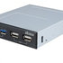 AKASA HUB USB InterConnect S, pozícia do 3,5", 2x USB 2.0, 2x USB 3.0, interné