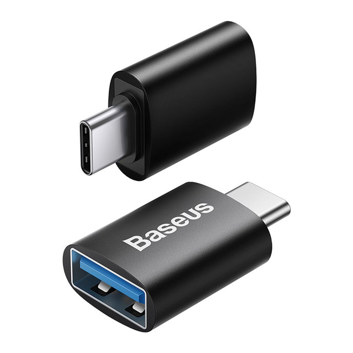 Baseus Converter Ingenuity Series Mini USB-A to Type-C, čierny