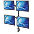 MANHATTAN Stolný držiak (univerzálny) pre 4 LCD monitory, 13" až 32", 8 kg