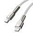 Baseus Cafule Series USB-C na Lightning PD 20W 2m nabíjací/dátový kábel, biely