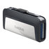SanDisk Ultra Dual/256 GB/USB 3.1/USB-A + USB-C/Sivá