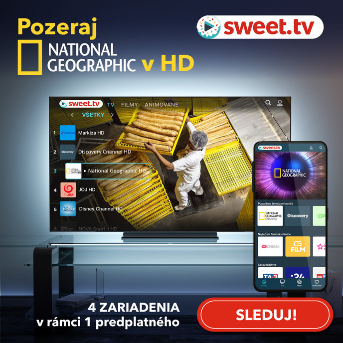 STRONG Sweet.tv predplatné 12 mesiacov balík "L" + 3 kinopremiéry