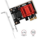 AXAGON PCEE-GIX, sieťová karta PCIe - 1x Gigabit Ethernet port (RJ-45), Intel i210AT, PXE, vrátane. LP