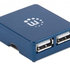 MANHATTAN USB 2.0 Micro Hub, 4 porty, napájanie zbernice