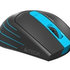 Bluetooth optická myš A4tech FG30B, bezdrôtová myš FSTYLER, modrá