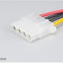 AKASA kábel SATA redukcia napájania na 4pin Molex, 15cm, 2ks v balení